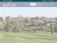 Tablet Screenshot of crossgatesgolf.com